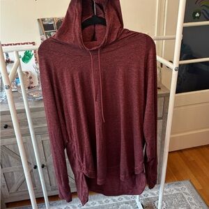 Athleta Maroon Hoodie Shirt